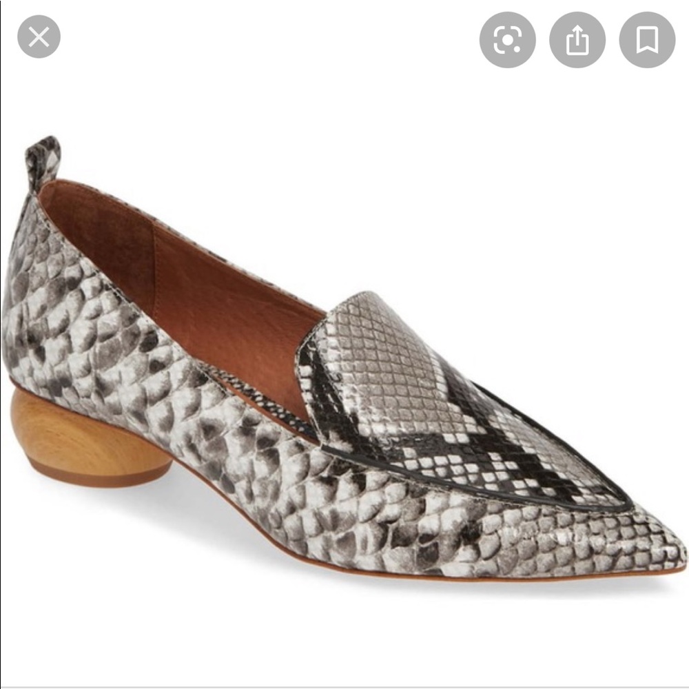 CCO! Jeffrey Campbell 🐍 snakeskin loafers